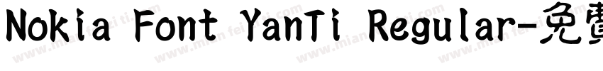 Nokia Font YanTi Regular字体转换